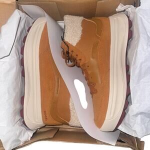 Sorel X Calia Ona 503 Mid Cozy Canyon Gold, Bleached Ceramic Women's